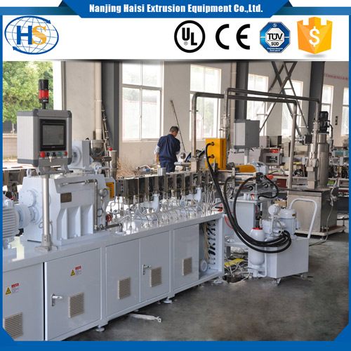 Extrusión Nanjing Haisi 2015 Peletizadora submarina Chinaplas TSE-40